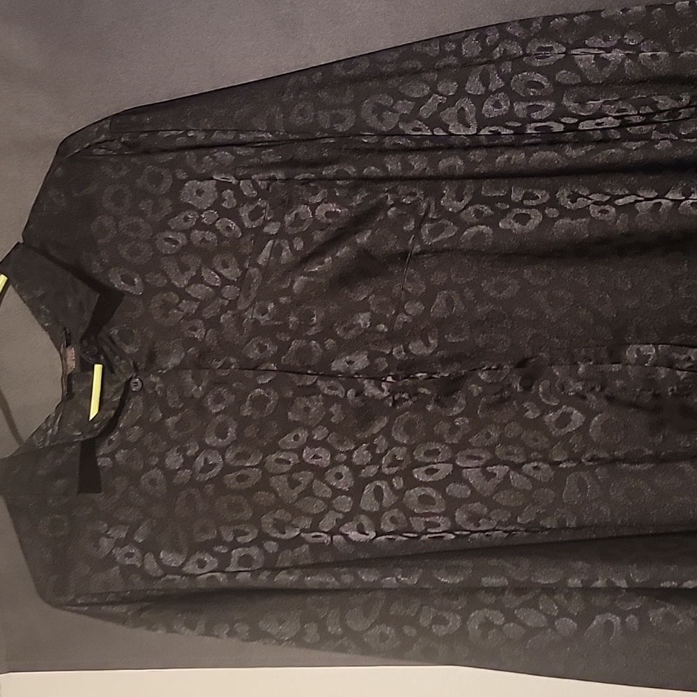 Black leopard print top frm boutique size 3xl